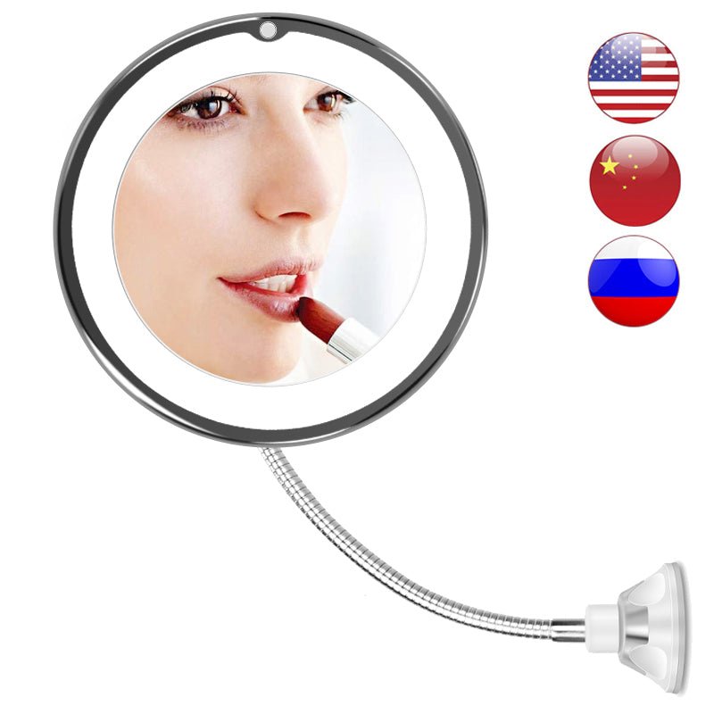 10x Magnifying LED Lighted Makeup Mirror - Soapiesskincare