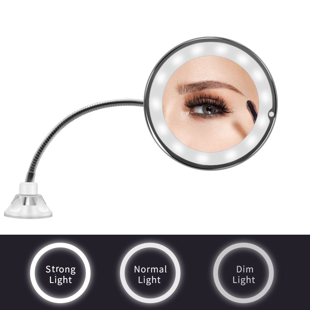 10x Magnifying LED Lighted Makeup Mirror - Soapiesskincare