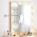 10x Magnifying LED Lighted Makeup Mirror - Soapiesskincare