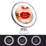 10x Magnifying LED Lighted Makeup Mirror - Soapiesskincare